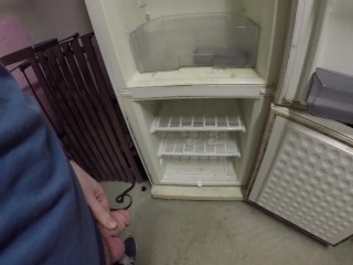 Peeing in the Abandoned Refrigerator