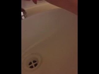Peeing in my sink