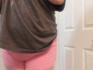 Desperate to Pee Wetting My Pink Shorts