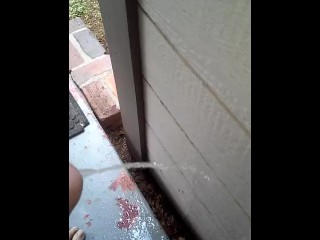 Me peeing outside