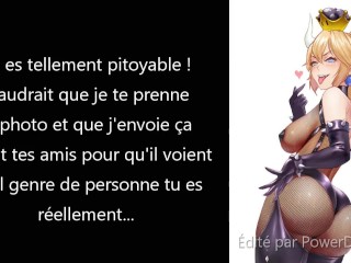 JOI Femdom Petplay Bowsette French (CEI, Anal Play, Piss play)