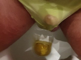 My first video, wetting girlfriends panties on toilet