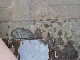 Hope my neighbours like the piss puddle