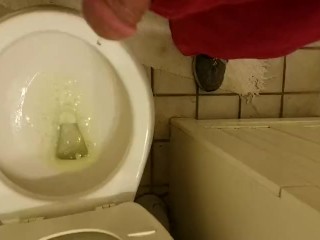 Very Long Desperate Pee in Toilet